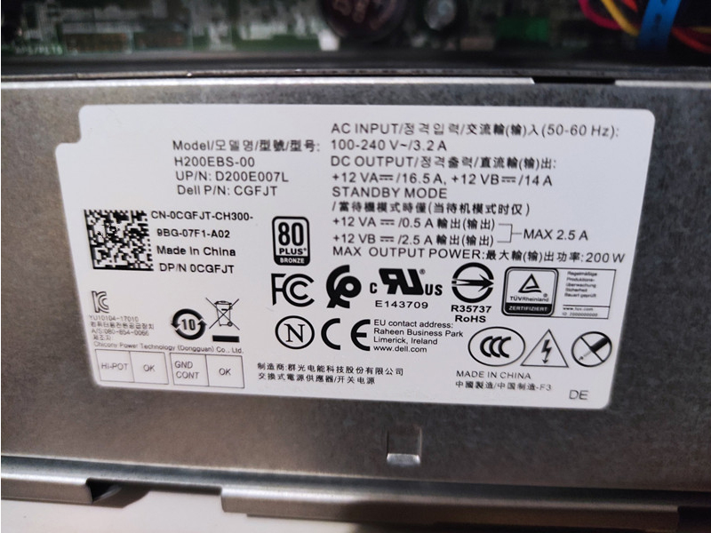 DELL H200EBS-00 Für Dell Optiplex 3060 5060 Inspiron 3470 H200EBS-00_02