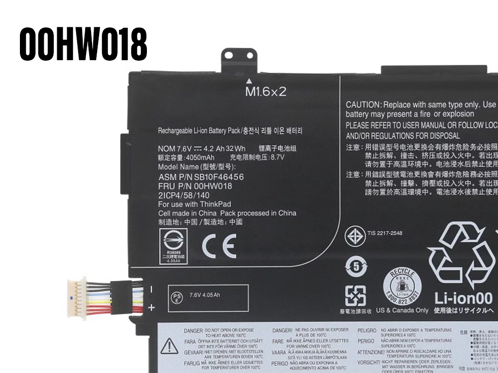 Lenovo 00HW018 Für LENOVO ThinkPad 10 2nd Gen TP00064B 00HW018_02