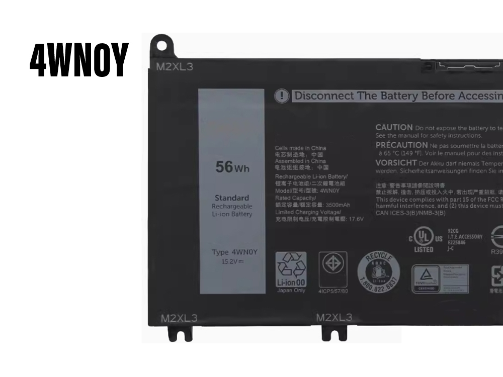 DELL 4WN0Y Für Dell Inspiron 13 7353 7577 7778 7779 Latitude 3310 4WN0Y_02
