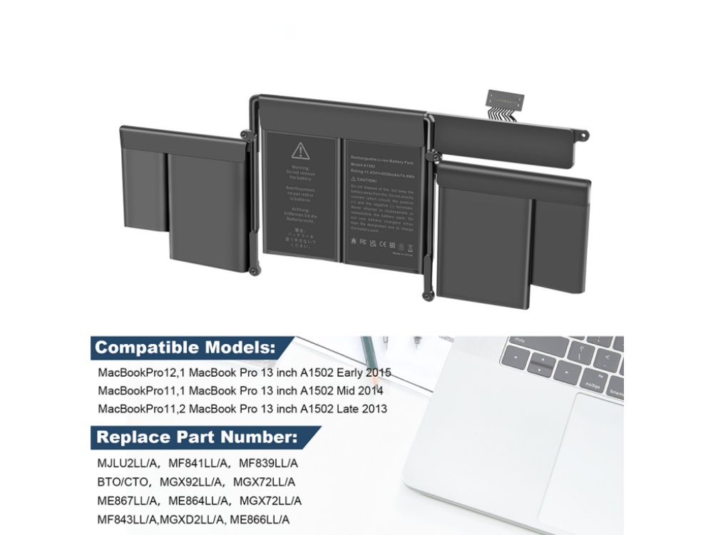 APPLE A1582 Für Apple Macbook Pro 13 Retina Late 2013 Mid 2014 New A1493_01