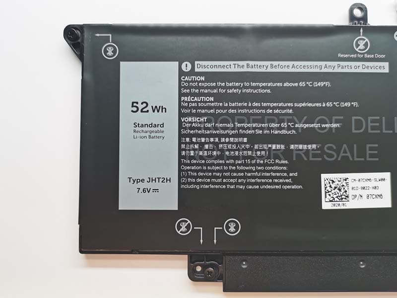 DELL JHT2H Für Dell latitude 14 7410 7310 DELL-JHT2H_02