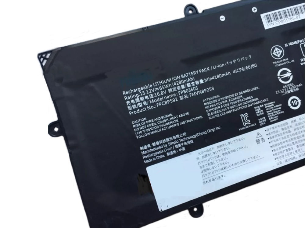 Fujitsu FMVNBP253 Für Fujitsu FPCBP592 FMVNBP253 CP801785 FMVNBP253_01