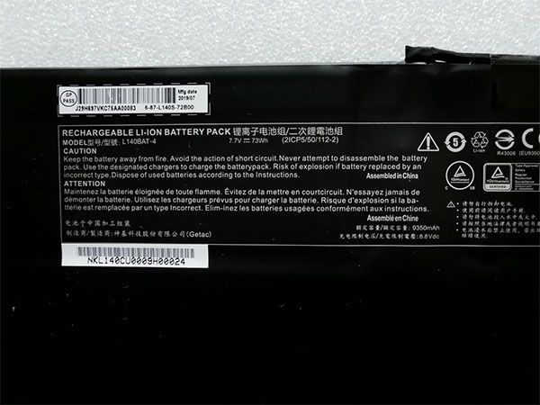 CLEVO L140BAT-4 Für CLEVO L140BAT-4 2ICP5/50/112-2 L140BAT-4_1
