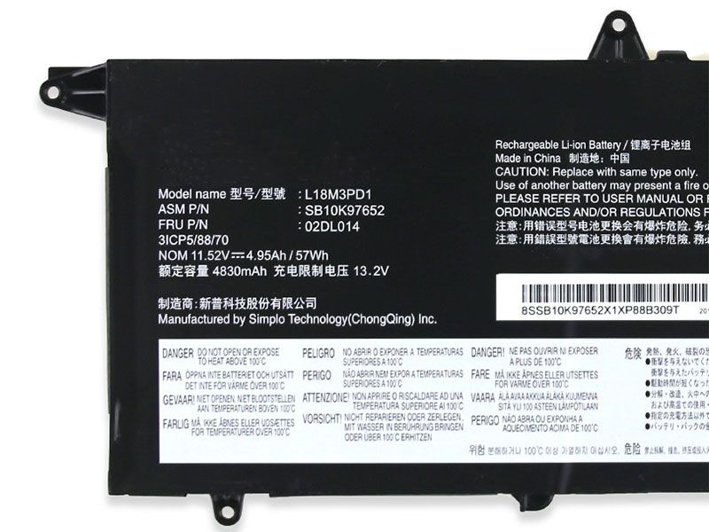 Lenovo L18L3PD1 Für Lenovo ThinkPad T490s 20NX000RCD 20NYS02A00 20NX0015CD 20NX001FCD L18L3PD1-specifications