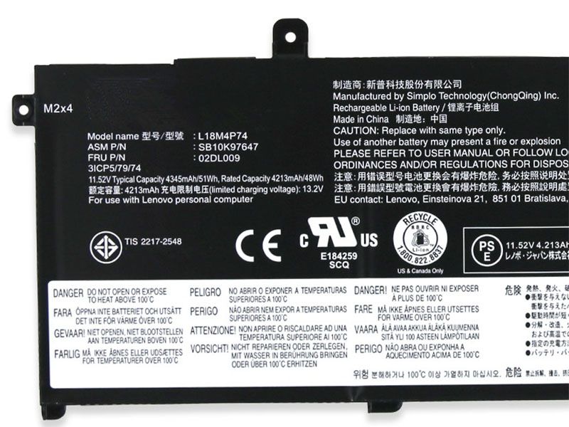 Lenovo L18M4P74 Für Lenovo ThinkPad T490 P43S T14 L18M4P74-specifications