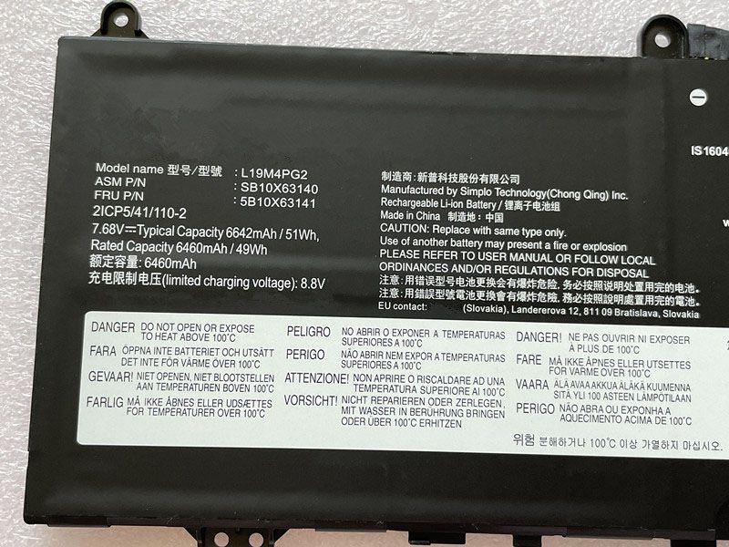 LENOVO L19M4PG2 Für LENOVO FLEX 5 1470 L19M4PG2_02