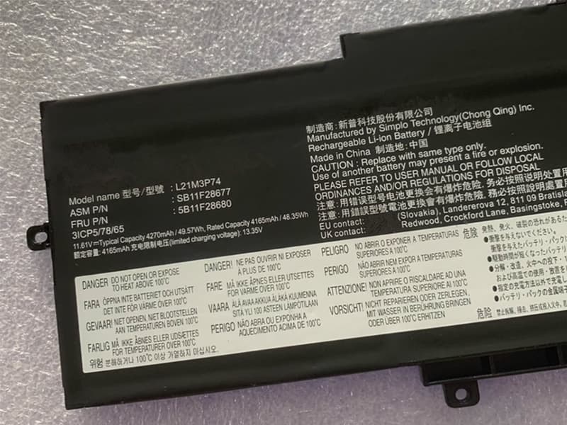 LENOVO L21M3P74 Für LENOVO L21M3P74 SB11F28677 SB11F28680 L21M3P74-Long_01