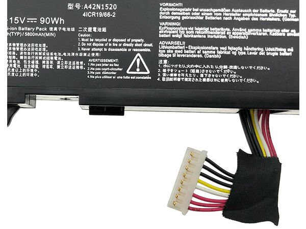 ASUS 4ICR19/66-2 Für ASUS ROG GFX72 GFX72VY G752VY p_A42N1520-2
